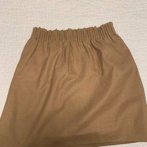 Jcrew sidewalk skirt-camel color